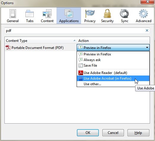 use adobe acrobat in firefox download